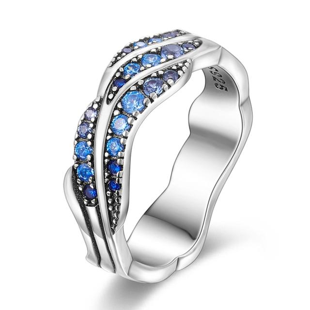 

925 серебряных обручальных колец для женщин, штабелируемое кольцо для помолвки 8