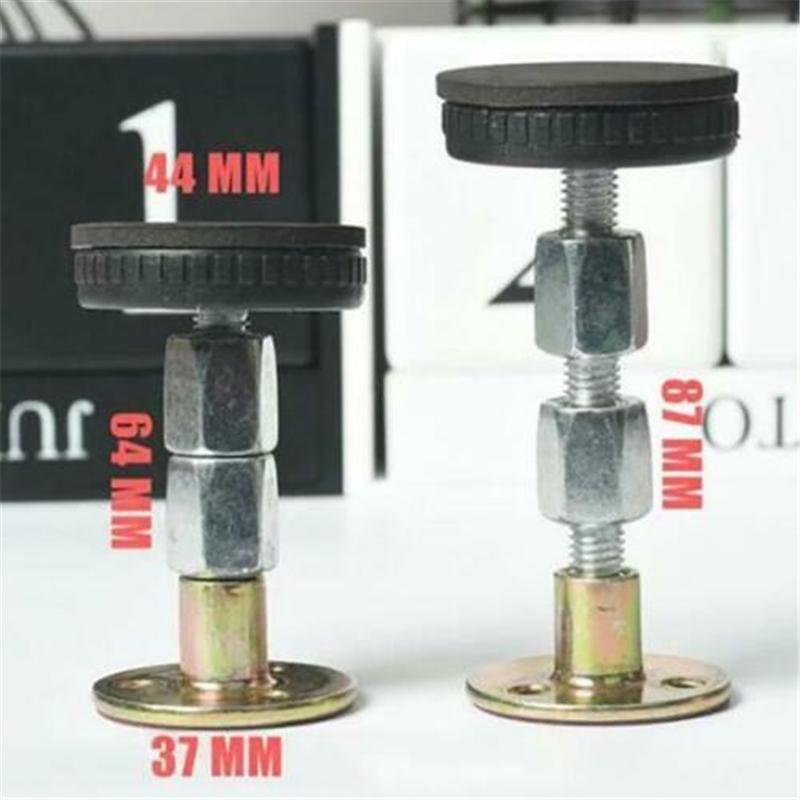 33-44mm Rebecca Adjustable Bed Fasteners Threaded Bed Frame Anti-Shake Tool Telescopic Support for Room Wall Three Size 4Pack