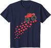 Valentines Day Monster Truck Hearts Toddler V-Day Unisex T-Shirt