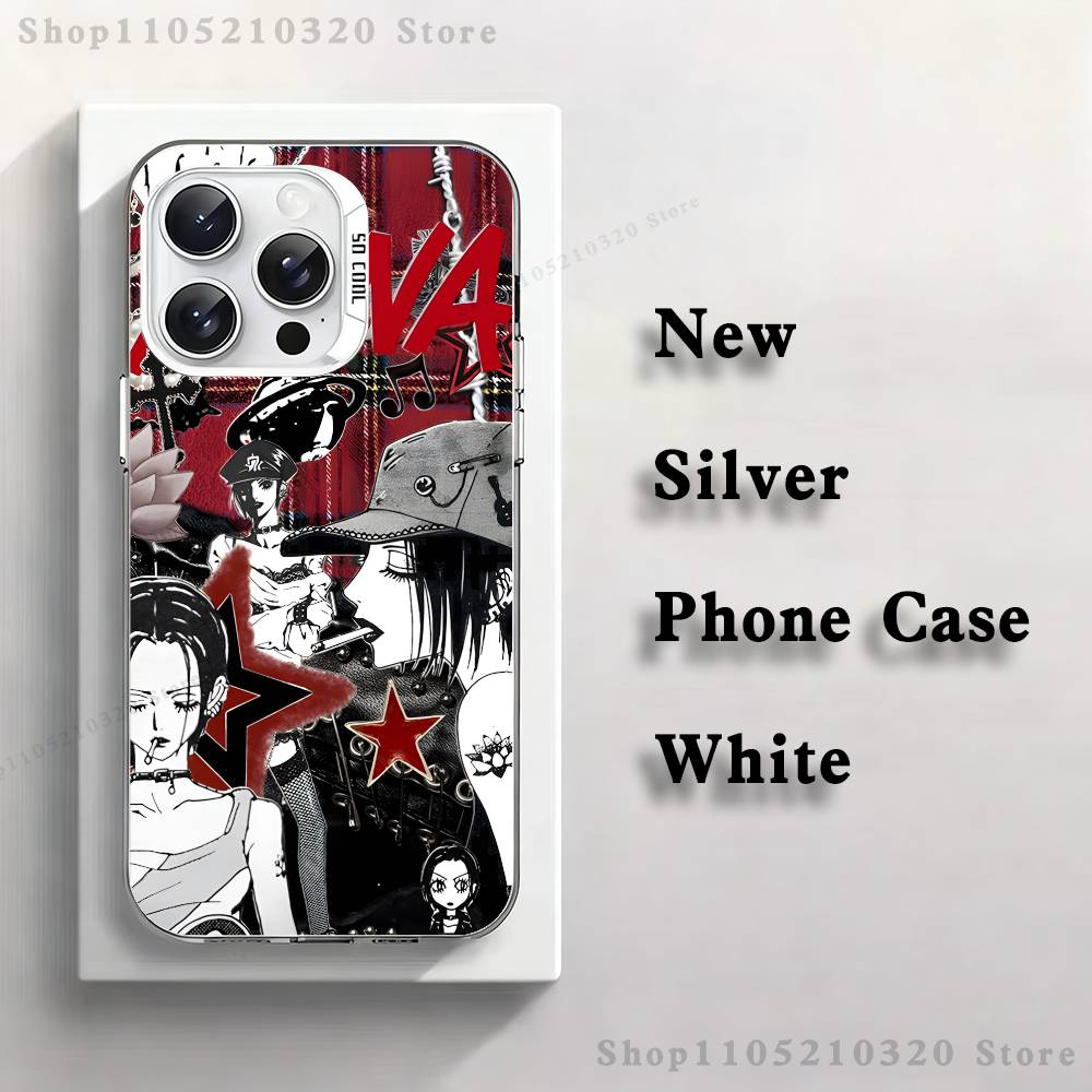 N-Nana Osaki Anime Phone Case For iPhone 17,16,15,14,13,12,X,8,Pro,Max,Plus,E,SE4,Air,Mini White IMD Matte