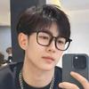 Ultra Light Large Black Frame Myopia Glasses For Women Enlarged Anti Blue Light Glasses Frame Eye Protection Near Sight Goggle