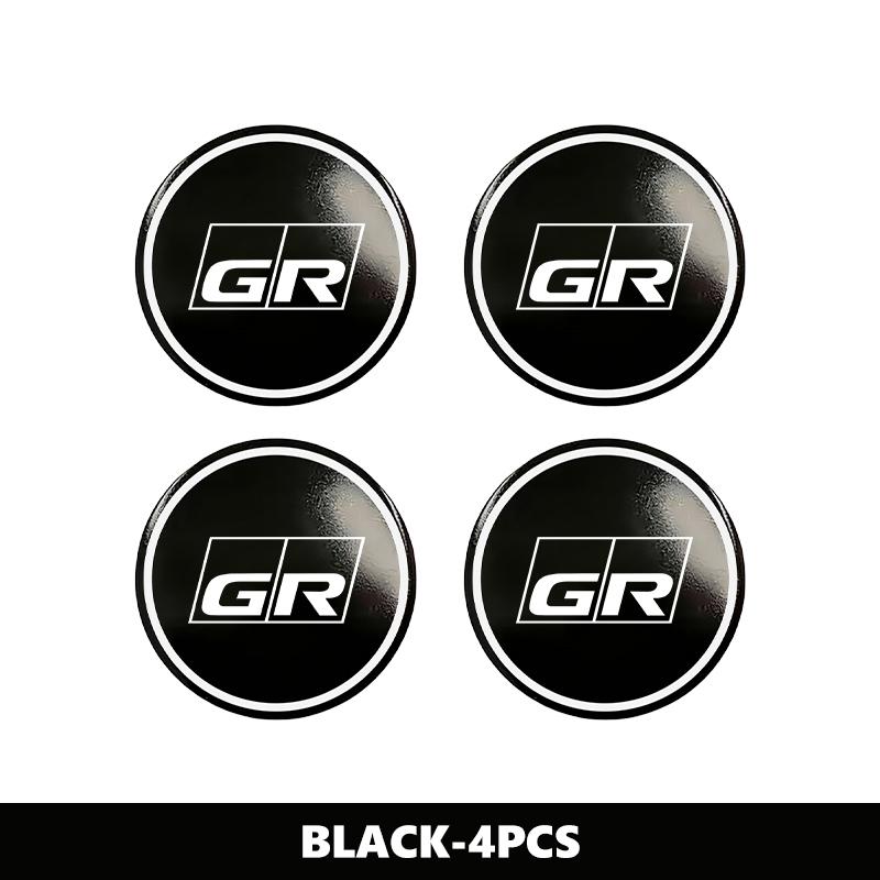 EBN5   Toyota 4 vnt. 56 mm Automobilio ratų centriniai dangteliai Logotipo lipdukas GR Yaris Corolla Prius Aqua Vios Hilux Auris CHR