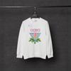 Унісекс світшот Casablanca Streetwear з круглим вирізом та принтом "Трикутник для настільного тенісу", важкий, з начосом, бавовна