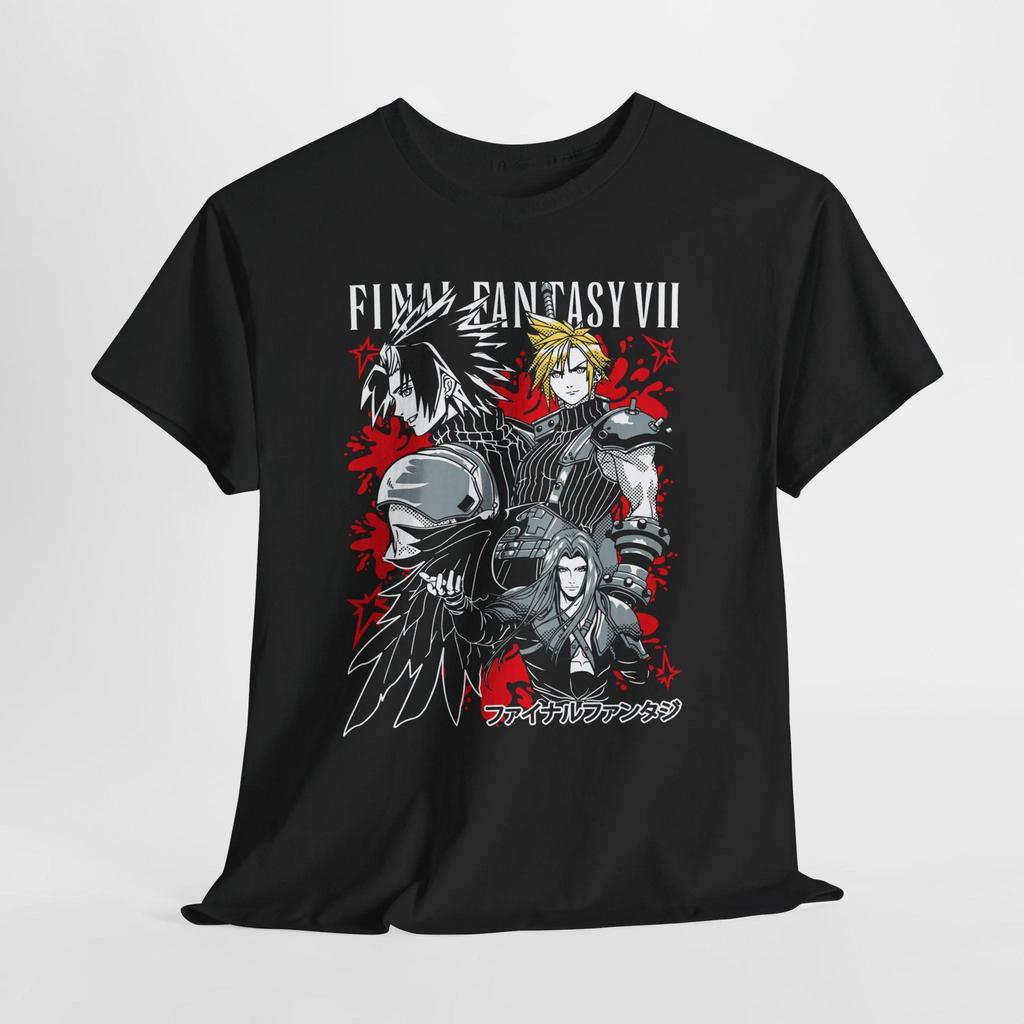 FF7 VII GBike Portrait Premium Tshirt Anime Enthusiast Gift Unisex and Women Summer Cotton Comfortable and Fashionable Loose Top