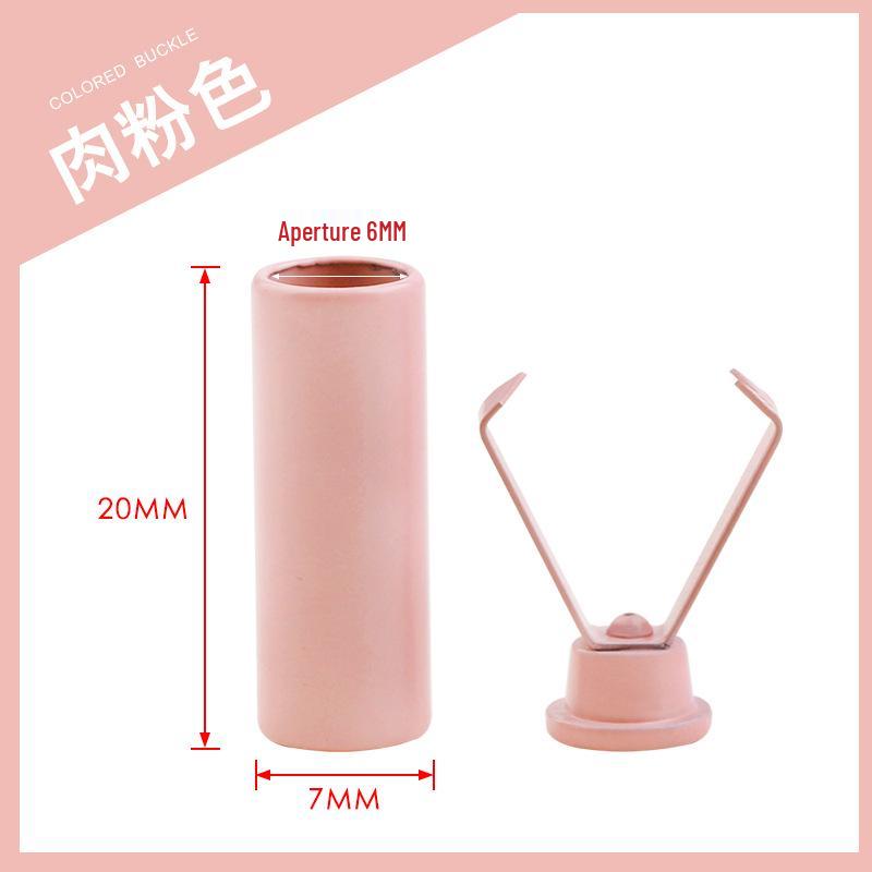 Colorful Metal Bell Cord End Clip for Hoodie & Hat Drawstrings - Spray-Painted Cord Lock Fixing Buckle.