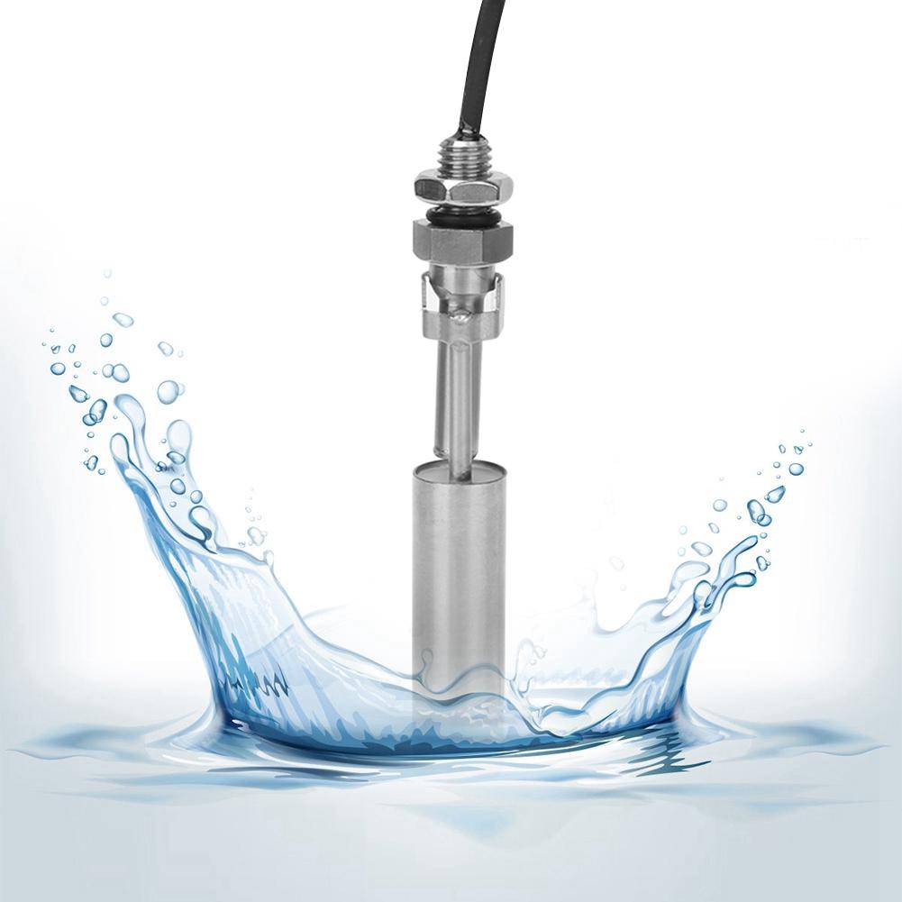 Liquid Water Level Float Sensor Switch 304 Stainless Steel 10mm Male Thread DC0?110V