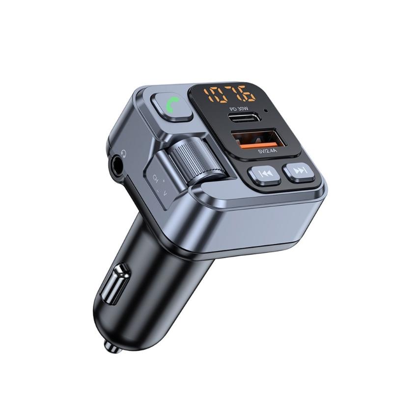 

Bluetooth-compatible Adapter for Car, AUX FM Radio Transmitter, Handfree Calling & Stereo Receiver, MP3 Player USB 1