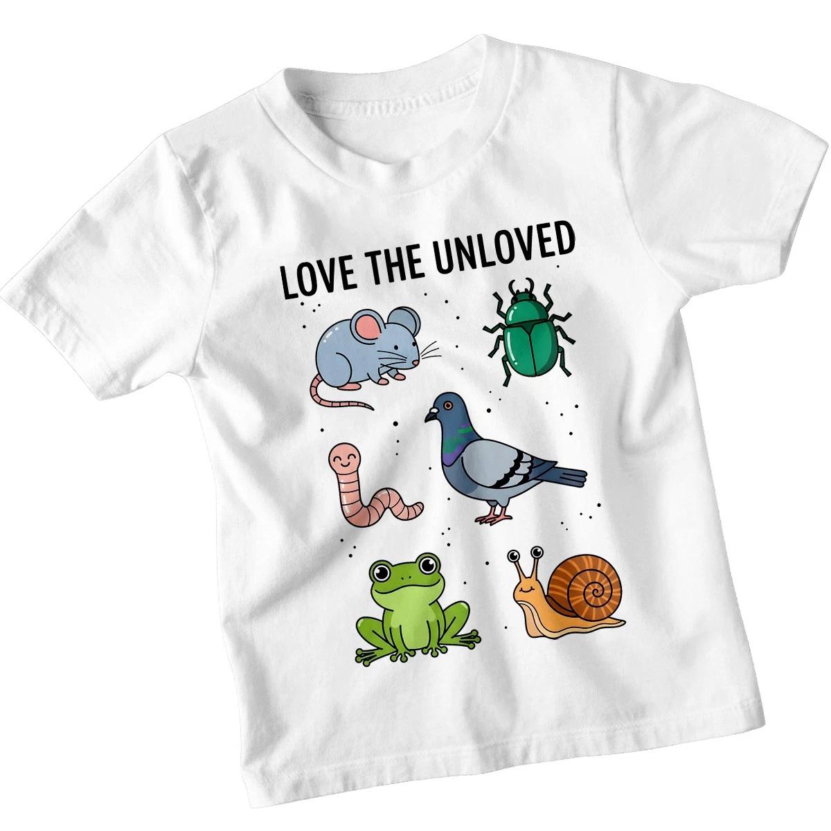 Love The Unloved Unloved Animals Kids T-Shirt Cartoon Nature Tee 100