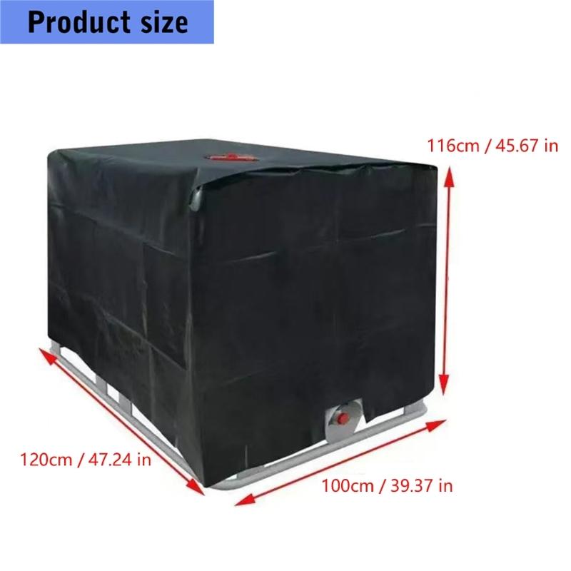 Large Capacity Storage Cover 1000L Polyester Fabric Featuring Sun Block Layer For Outdoor Container