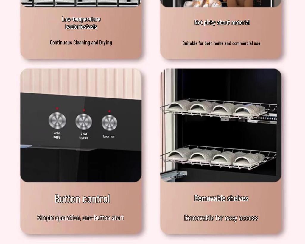 Large Capacity Disinfection Shoe Cabinet for Beauty Salons and Hotels