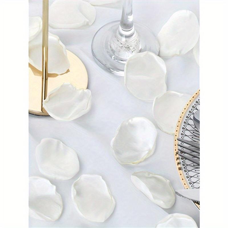 50/100/300/500Pcs Per Pack Artificial Silk Rose Petals White Petals, Suitable For Weddings, Parties, New Year Gift Giving, Valentine's Day