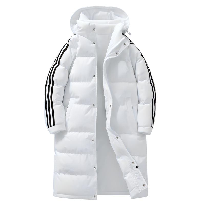 Winter Casual Versatile Mid To Long Hooded Cotton Jacket, Thick and Warm Cotton Jacket, Coat