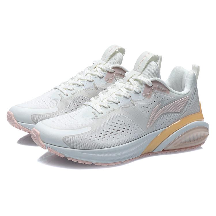 Li Ning Lightweight Low top Running Shoes Women's White Orange ARHR062-3