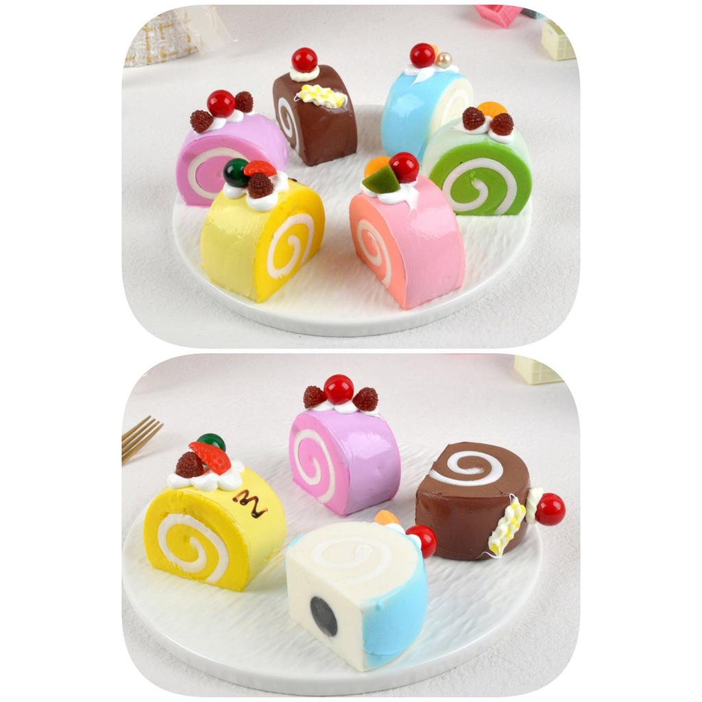 Soft Rollback Cake Fridge Magnets Convenient Storage with Magnetic Design Ideal for Family Gatherings for Whiteboards