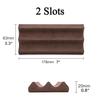 Contact's Family Luxury Leather Pen Tray 1/2/3 Slots Pens Holder Display Pen Stand Microfiber Desktop Organizer Home Office Use
