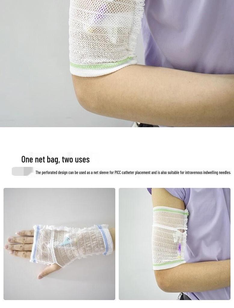 Langlebige elastische Chemotherapie-Armmanschette für alle Altersgruppen - Schützende PICC-Leitung-Abdeckung für Männer & Frauen
