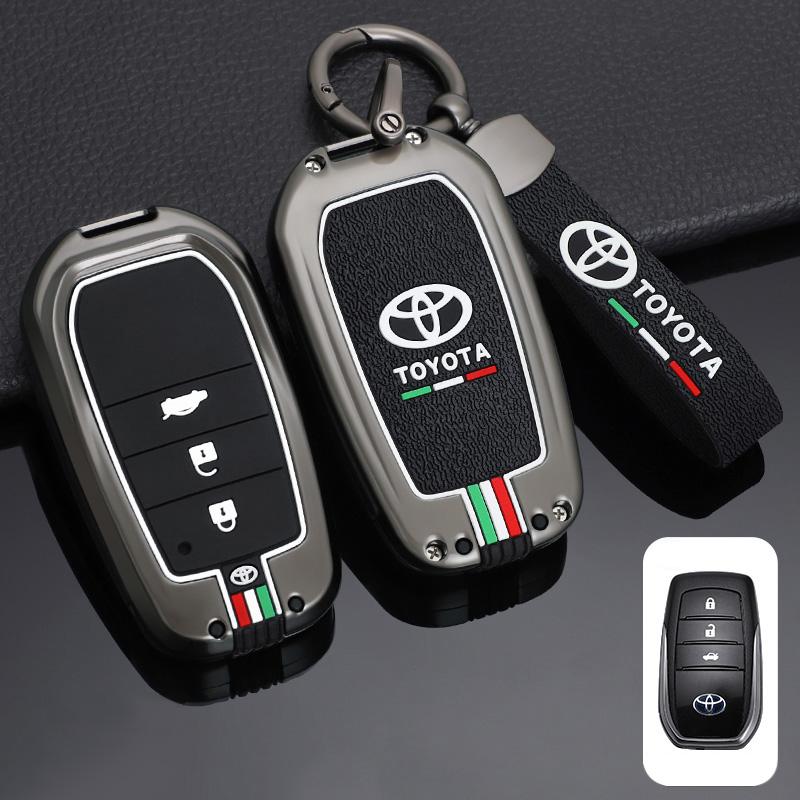 Car Remote Key Cover Case Shell For Toyota RAV4 Highland Coralla Hilux Fortuner Land Cruiser Camry Crown Keychain Accessories