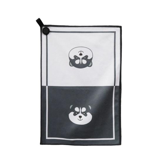 Magnetic Golf Towel with Strong Magnet Microfiber Waffle Golf Bag Towel Printed Golf Towel Golf Ball Cleaner