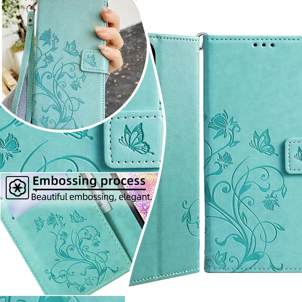For vivo X100 5G Wallet Case Butterfly Imprinted PU Leather Wrist Strap Phone Cover
