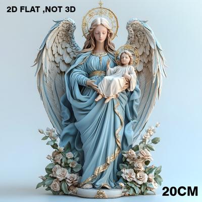 2D Flat Acrylic Figure Ornament - Decorative Accent for Tea Room Countertops and Living Room Side Tables