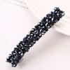 Light luxury crystal hairpin, high-end headgear, flash diamond edge clip, handmade jewelry, hair accessories.
