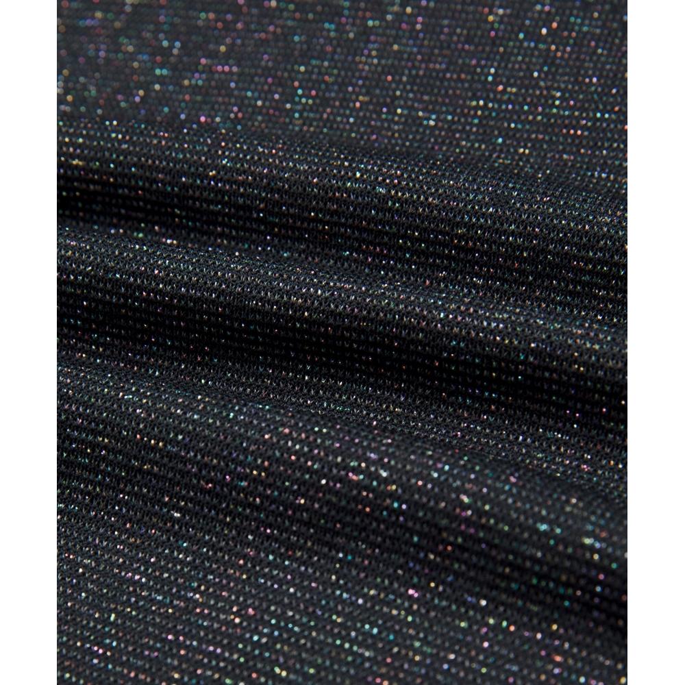 Lululemon Swiftly Tech Cropped Long Sleeve Shirt 2.0  Sparkle Black Rainbow Lurex