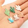 10pcs Enamel Cactus Charms Pendant for Jewelry Making Supplies Alloy Metal Drop Oil DIY Jewelry Making Findings Accessories