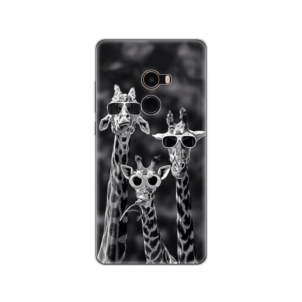 Soft Case for Xiaomi Mix 2 Silicon Case for Xiaomi Mi Mix 2 Mix2 Back Cover Protective Printing Transparent Coque