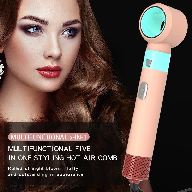 5 In 1 Hair Dryers Multi-purpose Hot Air Comb Professional Air Hair Styler Hair Curling Straightening Hot Air Brushes