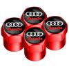 2026 4Pcs Car Wheel Tire Air Valve Caps Stem Cover with Color Brand Logo For Audi A3 A4 A5 A6 A7 A8 Q3 Q5 Q8 TT TTS Accessories