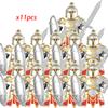 11Pcs Medieval Stormwind Soldiers Golden Knights Building Blocks Accessories Helmet Sword Weapons Action Figures Kids Toys Gifts