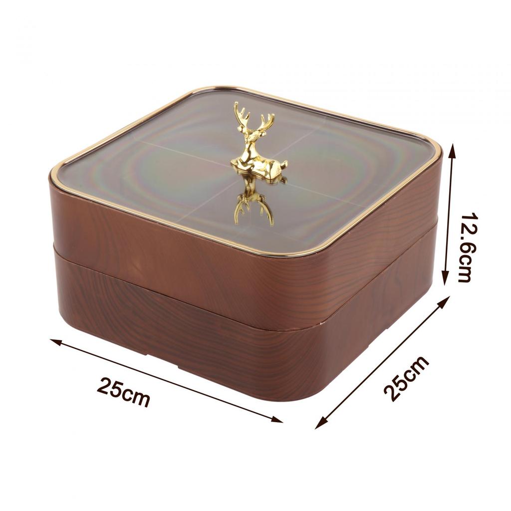 Divided Candy Box Nut Holder Multipurpose Snack Serving Tray Appetizer Platter for Snacks Nuts Fruits Small Items Jewelry