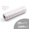 10 Rolls Price Label Tag for MX-5500 Price Gun Label Sticker, 5000pcs White and Color Retail Shop Price Gun Label