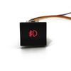 1PC For VW Polo Car Red LED Light Music LED DRL Front Fog Lamp Switch Push Button Switch with Wire Accessories
