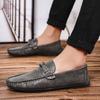 Fashion Leisure Business Men's Slip On Loafer Gentleman Minimalist Style Wedding Party Daily Office Comfortable Walking Leather Shoes