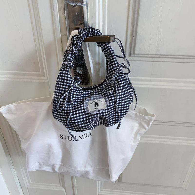 

2025 лето новая сумка через плечо женская холщовая сумка шоппинг тканевая сумка большая вместимость дорожная сумка студенческий рюкзак чёрный