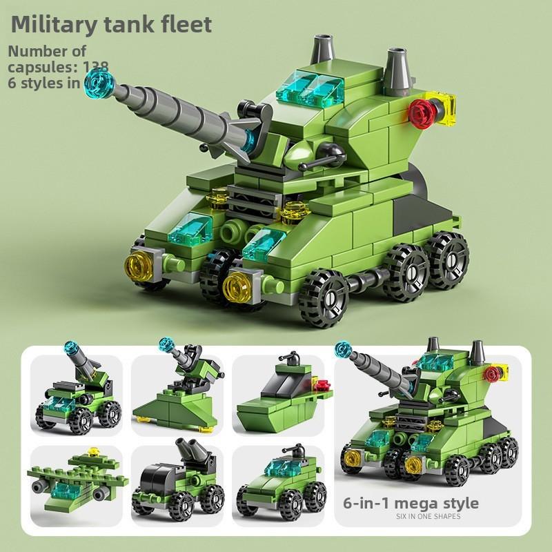 Military Transforming Fire Truck Building Block Set For Kids Educational Play