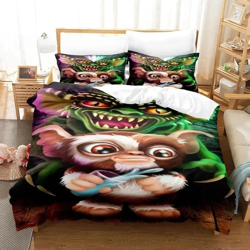 Gremlins Comfortable Duvet Quilt Cover Pillowcase Bedding Set Children Bedroom Decoration Home Textile
