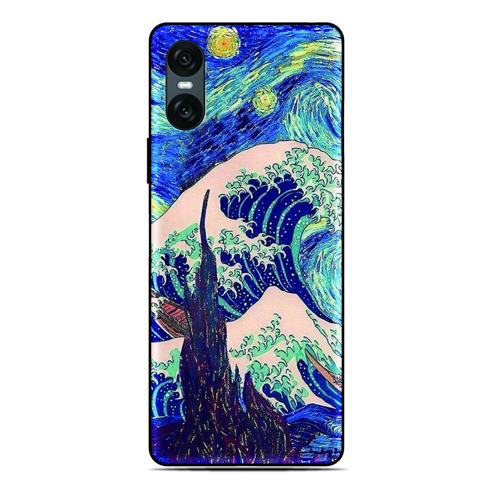 Wave Kanagawa Phone Case For ZTE Blade A76 4G A75 A73 A72 A71 A56 A55 A54 V80 Pro A35 Core A36 A51 Lite A34 A31 Plus A5 Cover