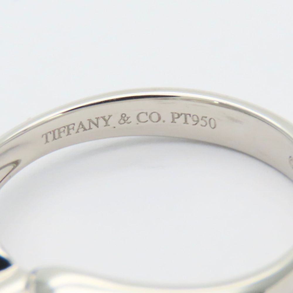 Used TIFFANY&Co. Ring Double teardrop EU#51.5 Pt950Platinum/diamond 4.9g Platinum 1PD
