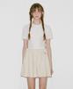 Belloel Flower Jacquard Half Knit Ivory