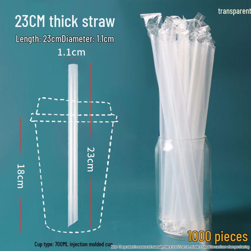 

ZISIZ Disposable Plastic Straws