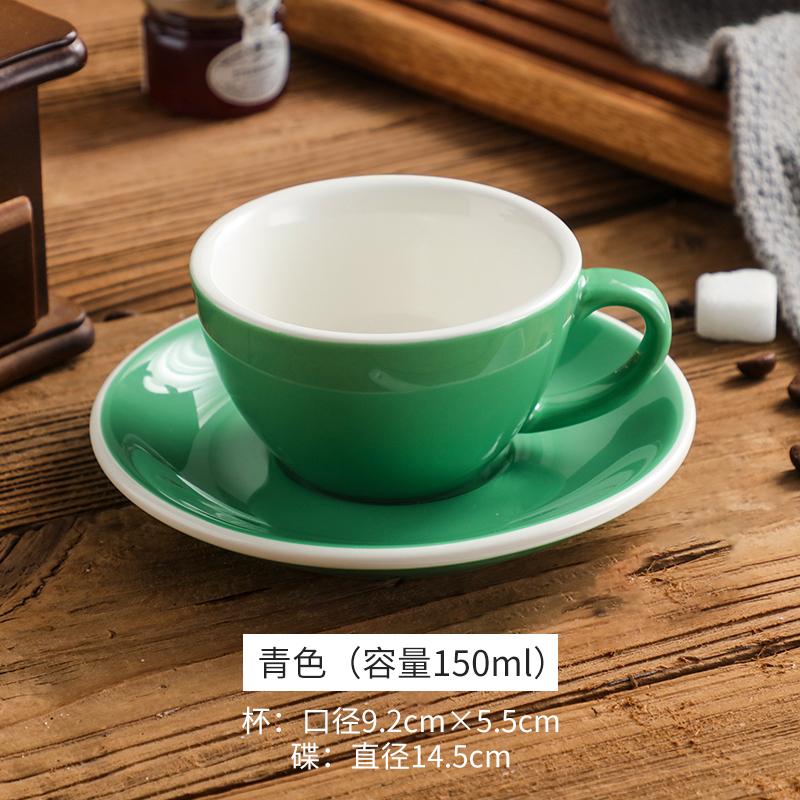 Yaratıcı Renk 150ml Espresso Fincanı ve Tabağı Ev Tatlı Tabağı Çay Fincanı Çift Kupası Hediye Ofis Kupası Masa Üstü Dekorasyonu