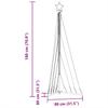 LED Christmas Tree 339 Cold White LEDs 187 Cm