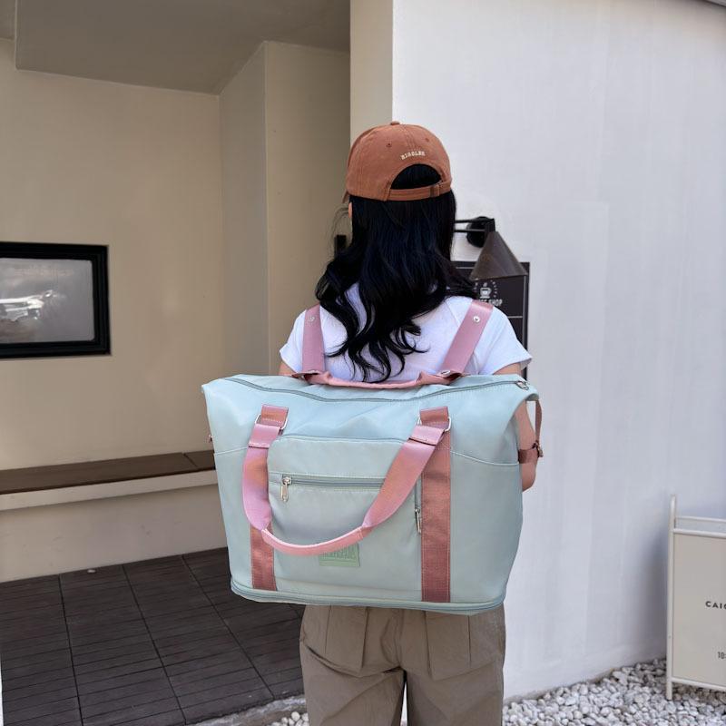 Multi-functional, Expandable, Large-capacity Portable Travel Bag with Dry and Wet Separation, Sports Folding Fitness Bag with A Pull Handle