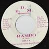 7inch Record EARLY B  Rambo NONE E.D.M. Promotio 1985 Jamaica Reggae Ska  Dub Used