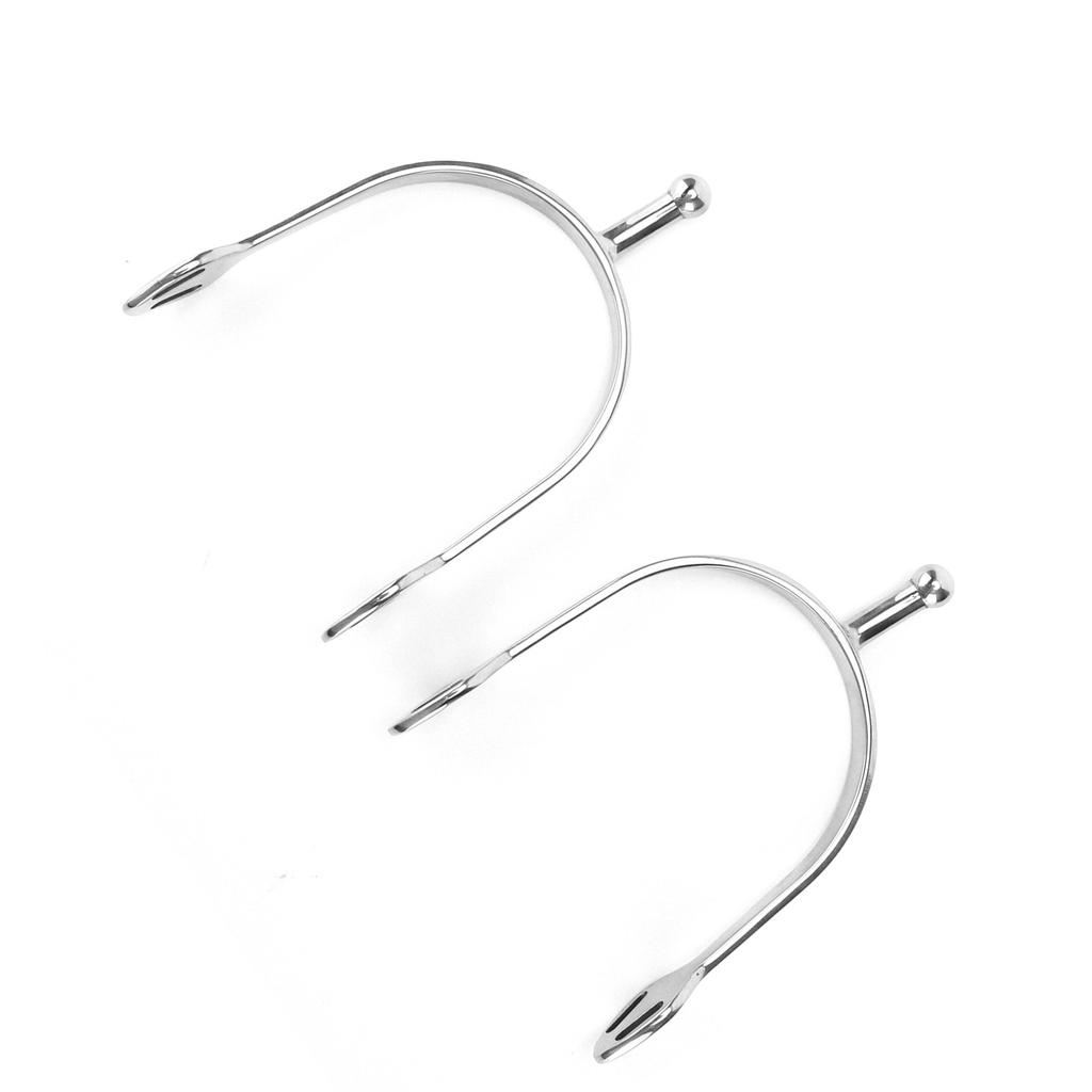 Stainless Steel Horse Spurs Round Head English Spur Harmless to The Horse for Horsemanship Lovers