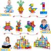 48-Piece Magnetic Tiles Building Set: Stained Glass Educational Puzzle Toy