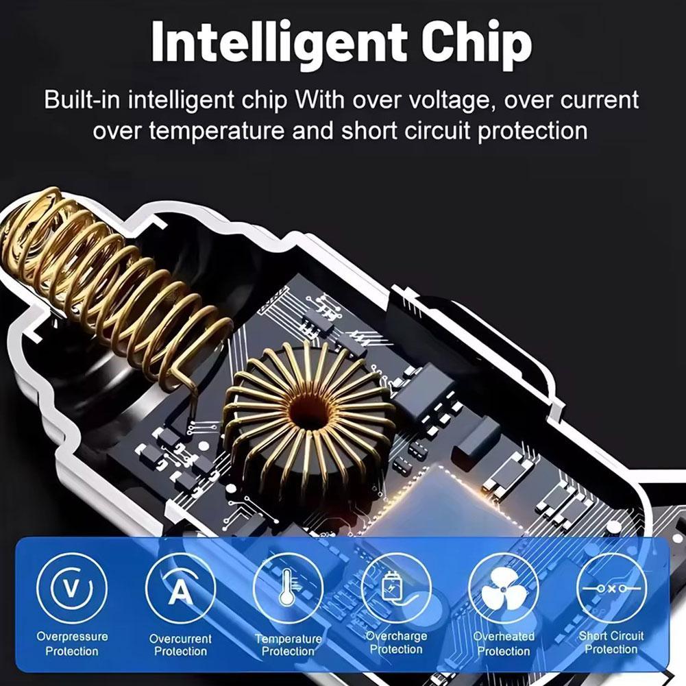 230W Car Charger 5 Ports Fast Charge PD QC3.0 USB C Car Phone Charger Type C Adapter In Car For Iphone Samsung Huawei Xiaomi