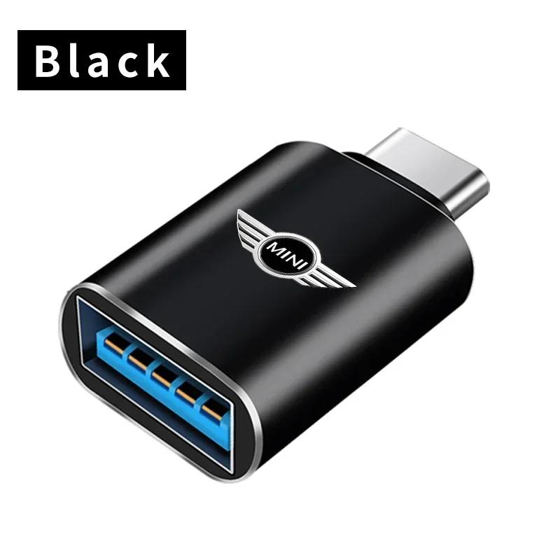Type C To USB Port Converter Charging Cable Adapter For Mini Cooper JCW Works F54 F55 F56 F57 F60 R50 R52 R53 R55 R56 R57 y9